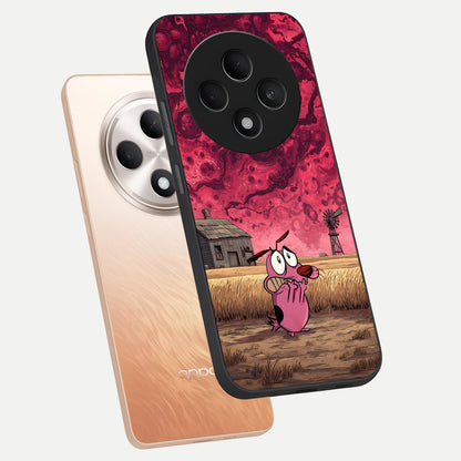  Courage Under Sky phone case For Oppo F27 5G showing premium glass back cover with detailed artwork