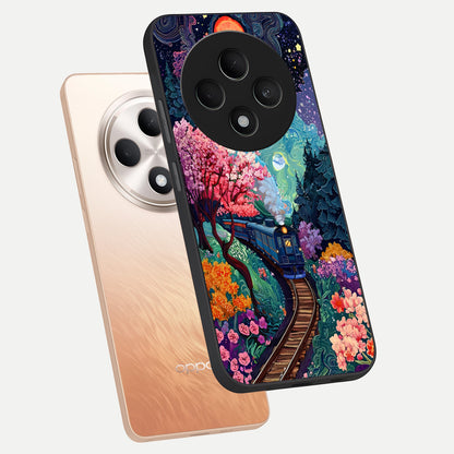  Digital Art phone case For Oppo F27 5G showing premium glass back cover with detailed artwork