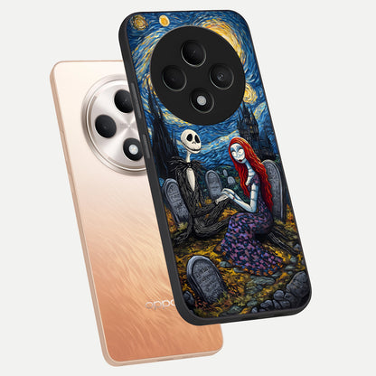  Eternal Night Love phone case For Oppo F27 5G showing premium glass back cover with detailed artwork
