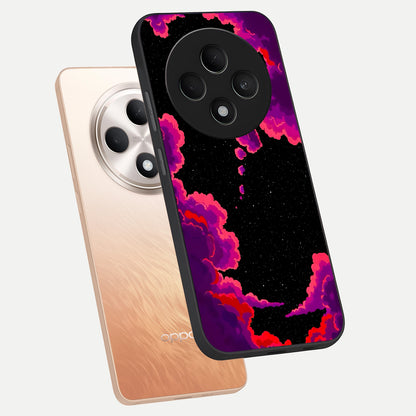  Galaxy Dream Frame phone case For Oppo F27 5G showing premium glass back cover with detailed artwork