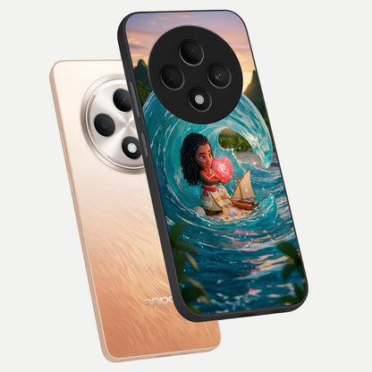  Heart of Ocean phone case For Oppo F27 5G showing premium glass back cover with detailed artwork