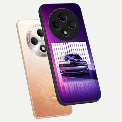  Midnight Muscle Ride phone case For Oppo F27 5G showing premium glass back cover with detailed artwork