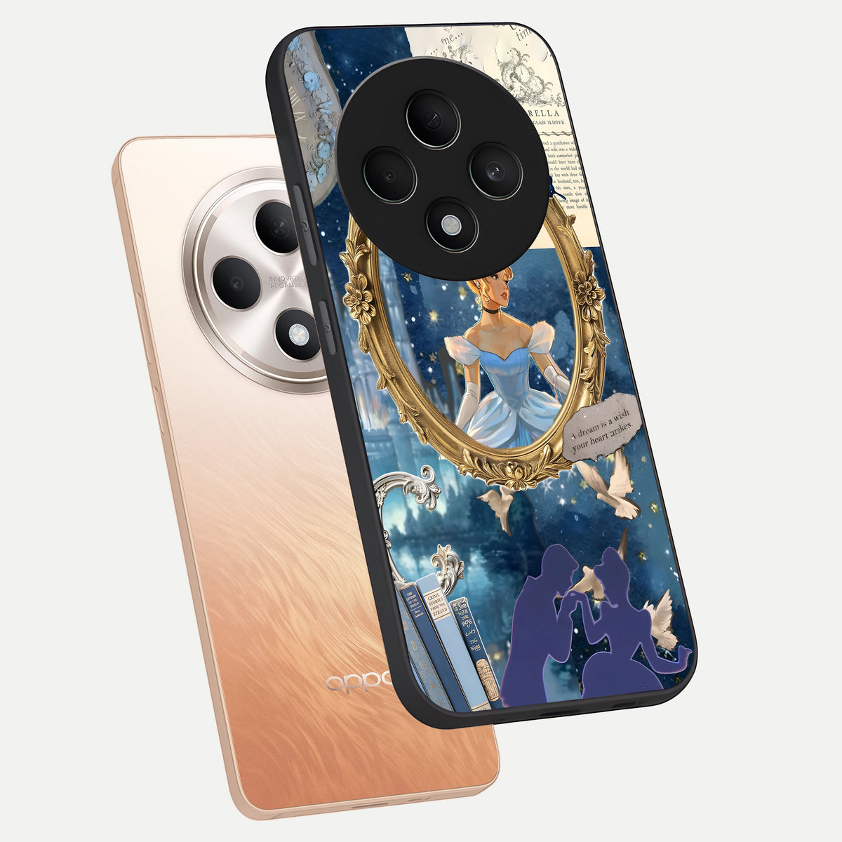  Midnight Queen phone case For Oppo F27 5G showing premium glass back cover with detailed artwork