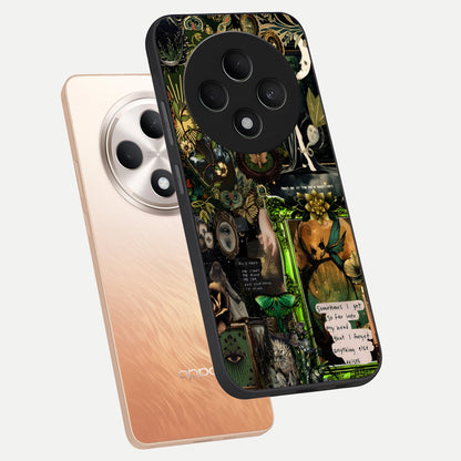  Mystic Woods Secret phone case For Oppo F27 5G showing premium glass back cover with detailed artwork