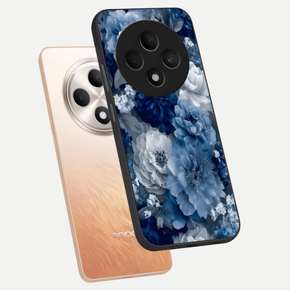  Royal Bloom Garden phone case For Oppo F27 5G showing premium glass back cover with detailed artwork