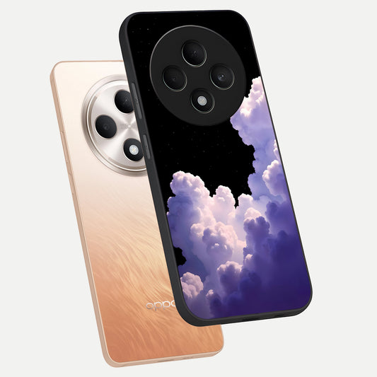  Starlit Night Whispers phone case For Oppo F27 5G showing premium glass back cover with detailed artwork