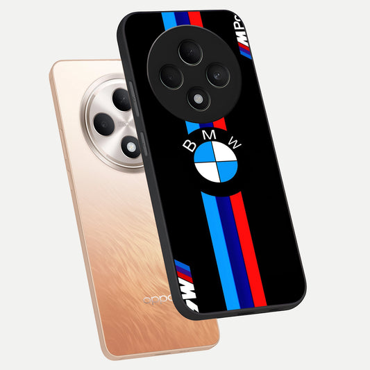  Turbo BMW Beast phone case For Oppo F27 5G showing premium glass back cover with detailed artwork