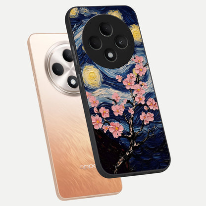  Van Gogh Scenery phone case For Oppo F27 5G showing premium glass back cover with detailed artwork