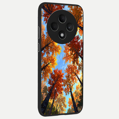  Autumn Sky Rise back cover For Oppo F27 5G slim fit glass case with vibrant aesthetic design