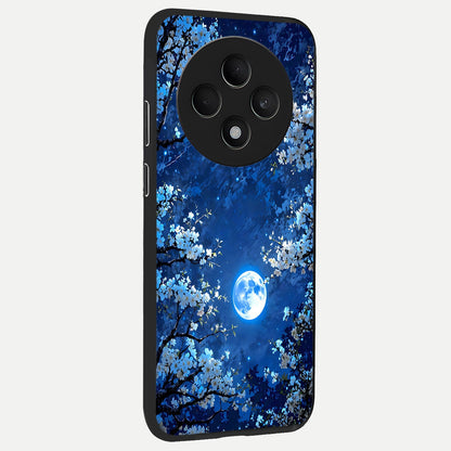  Blossom Moonlight Sky back cover For Oppo F27 5G slim fit glass case with vibrant aesthetic design