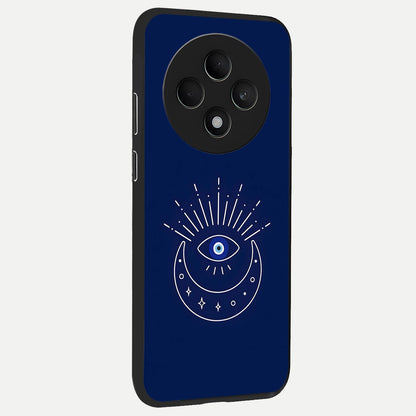  Blue Evil Eye back cover For Oppo F27 5G slim fit glass case with vibrant aesthetic design
