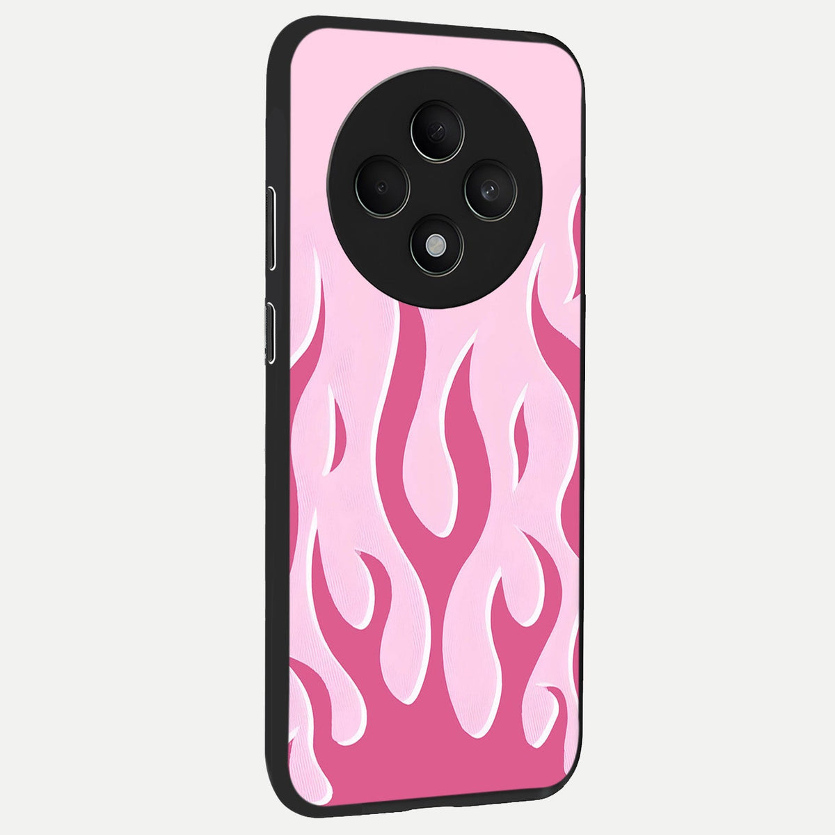 Blush Flame Energy back cover For Oppo F27 5G slim fit glass case with vibrant aesthetic design