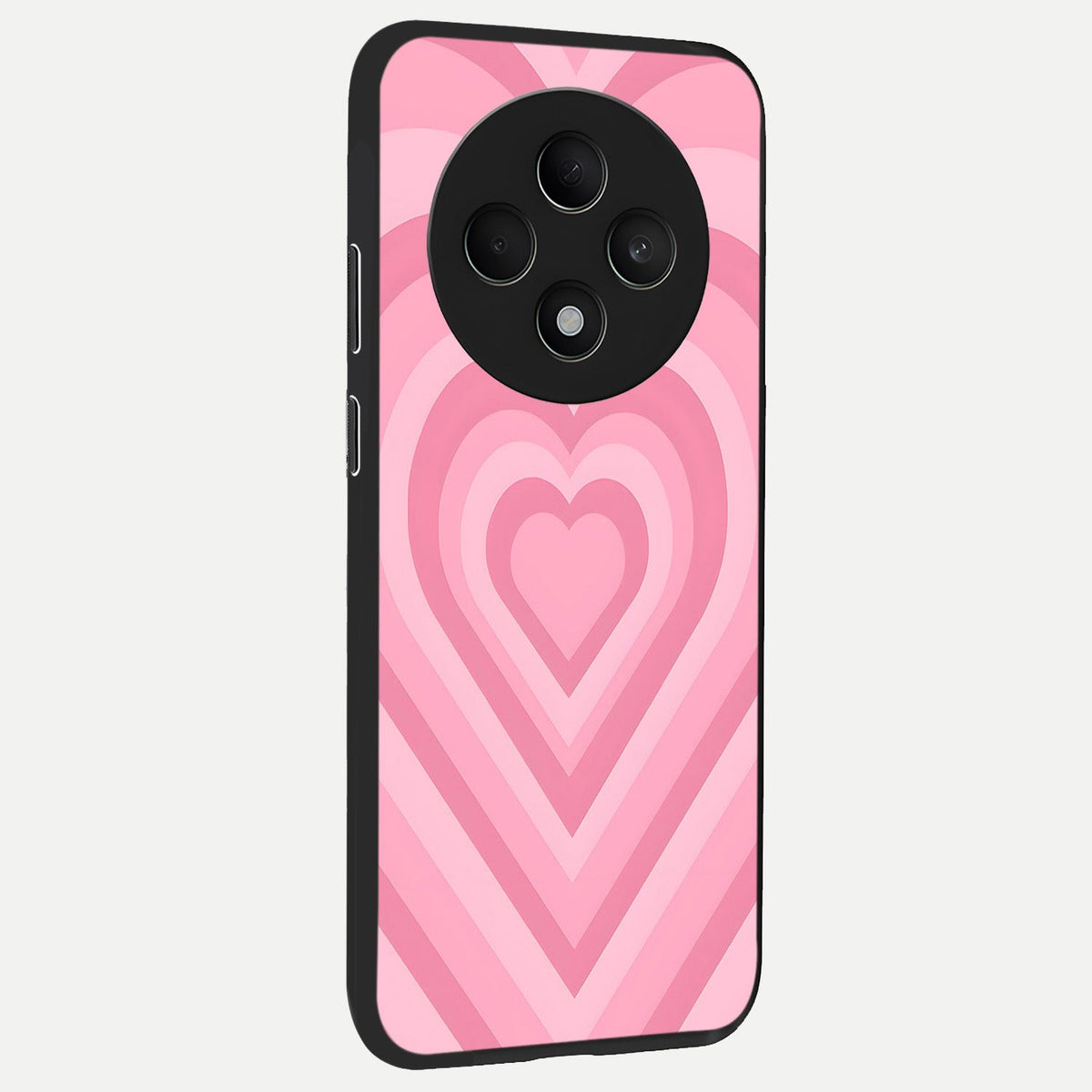  Blush Heart Waves back cover For Oppo F27 5G slim fit glass case with vibrant aesthetic design