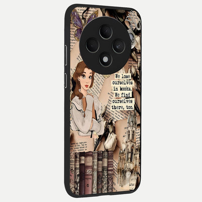  Bookish Dream World back cover For Oppo F27 5G slim fit glass case with vibrant aesthetic design