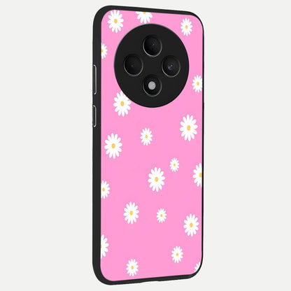  Bubblegum Daisy Pop back cover For Oppo F27 5G slim fit glass case with vibrant aesthetic design