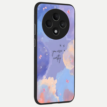  Celestial Cloud Magic back cover For Oppo F27 5G slim fit glass case with vibrant aesthetic design