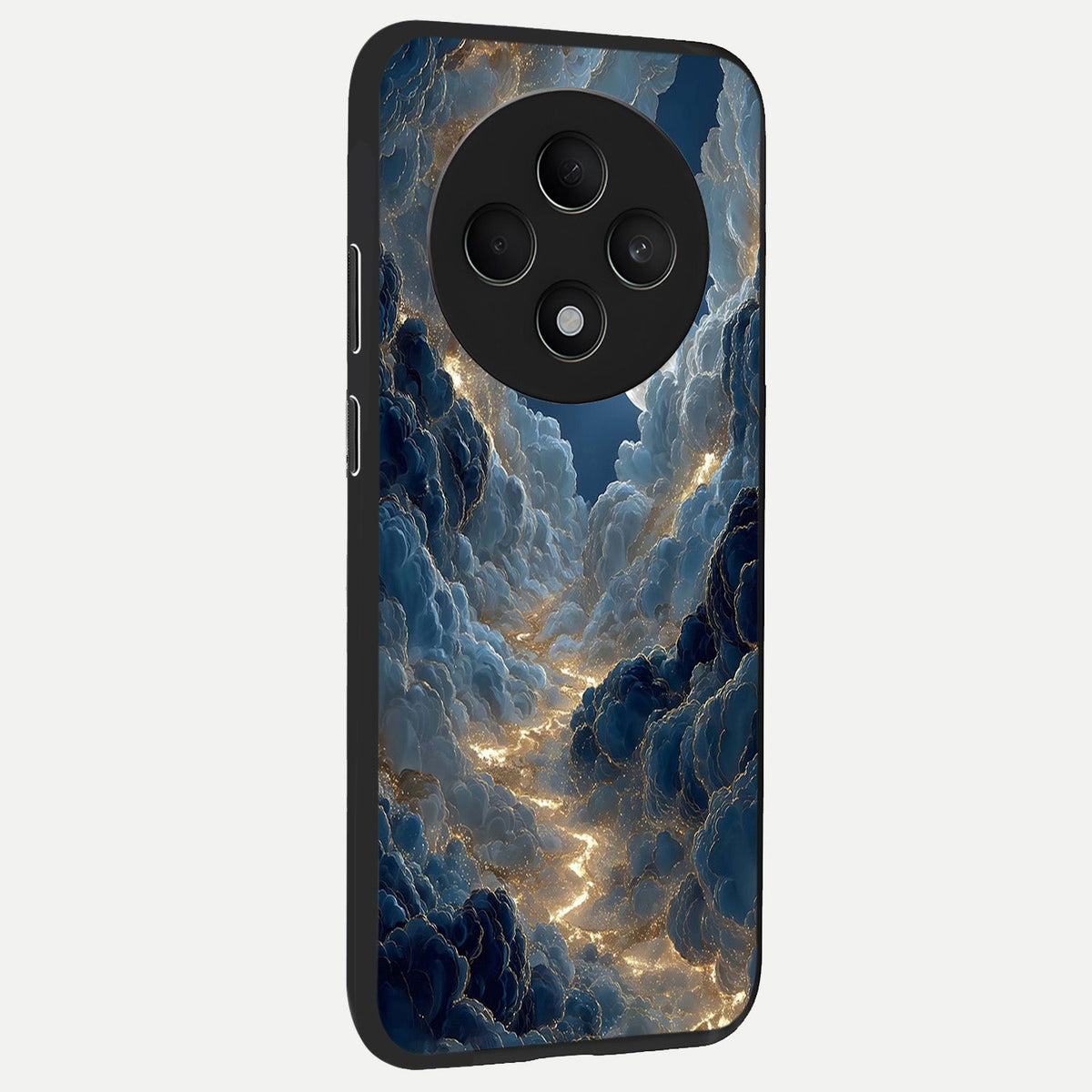  Celestial Cloud Road back cover For Oppo F27 5G slim fit glass case with vibrant aesthetic design