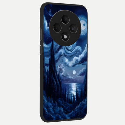  Celestial Dream Van Gogh back cover For Oppo F27 5G slim fit glass case with vibrant aesthetic design