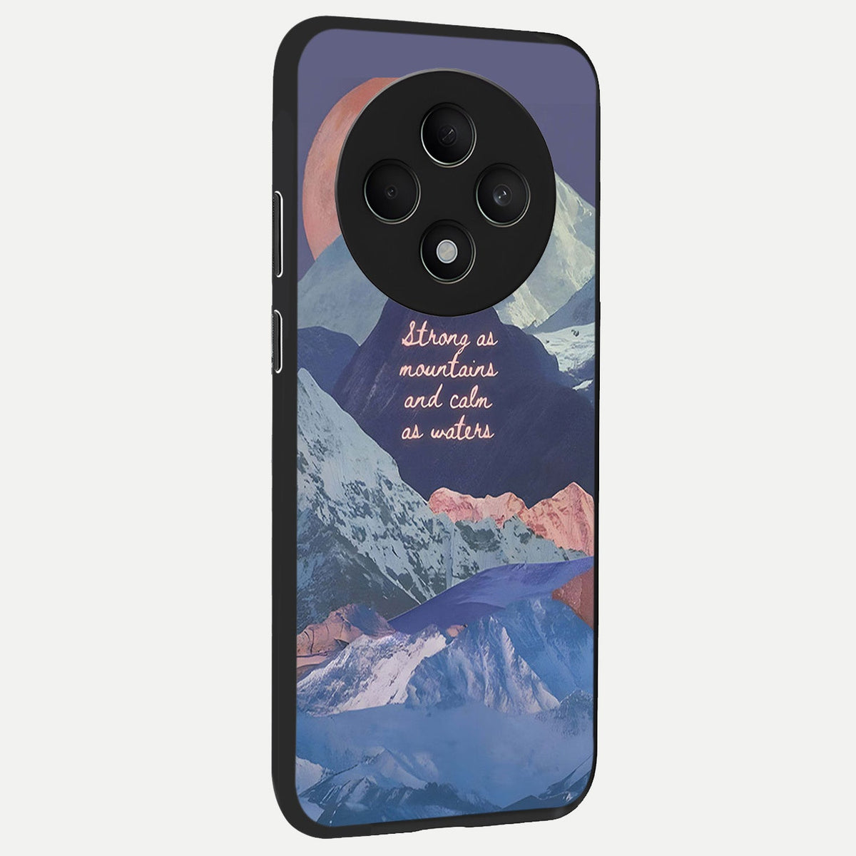  Celestial Mountain Calm back cover For Oppo F27 5G slim fit glass case with vibrant aesthetic design