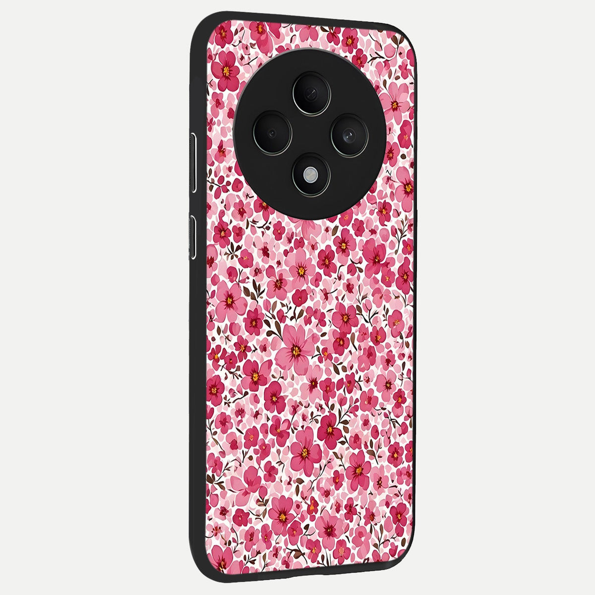  Cherry Blossom Charm back cover For Oppo F27 5G slim fit glass case with vibrant aesthetic design