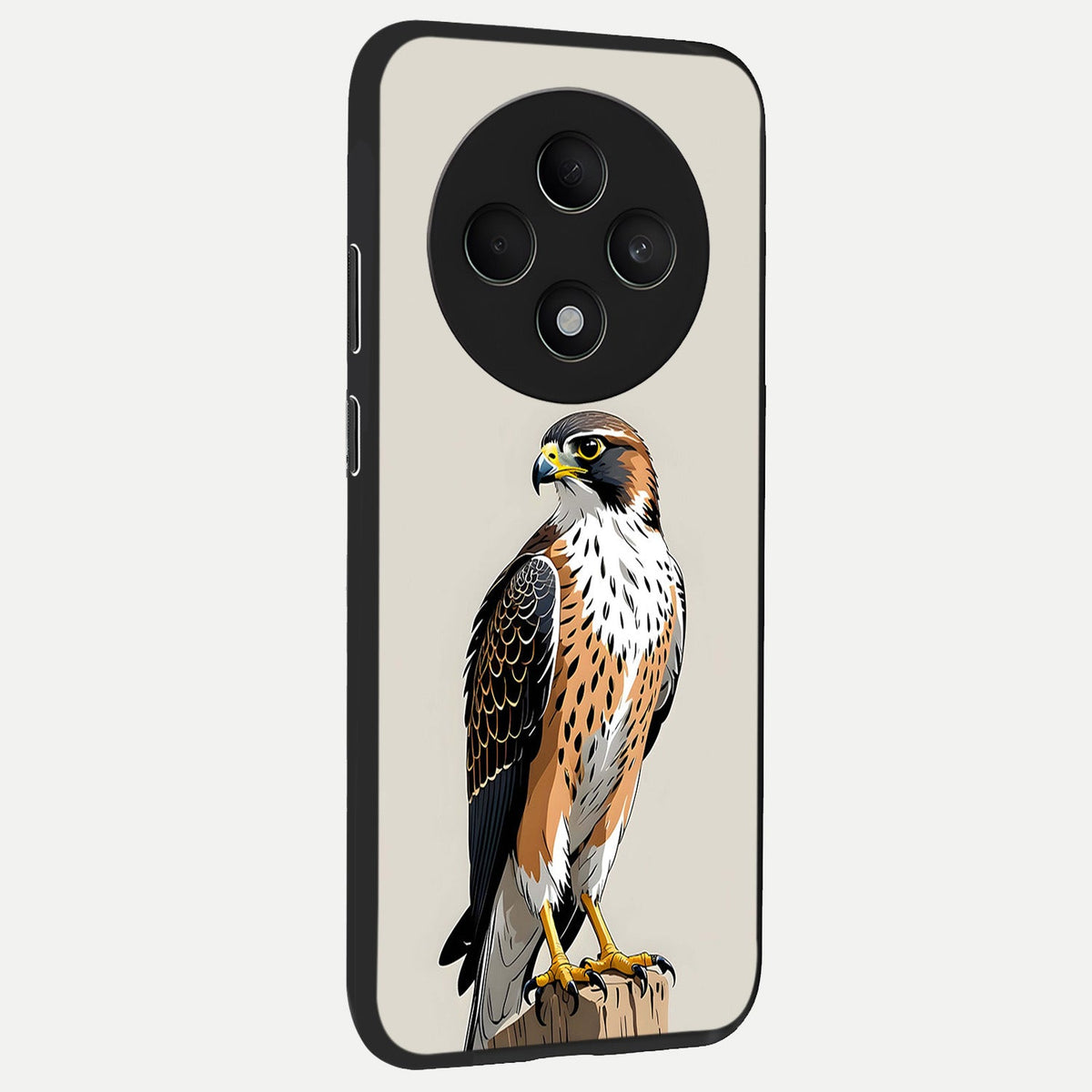  Clever Eagle back cover For Oppo F27 5G slim fit glass case with vibrant aesthetic design
