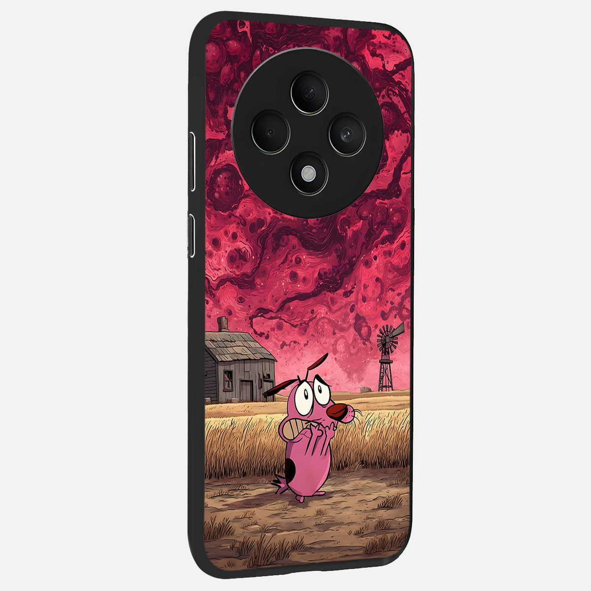  Courage Under Sky back cover For Oppo F27 5G slim fit glass case with vibrant aesthetic design
