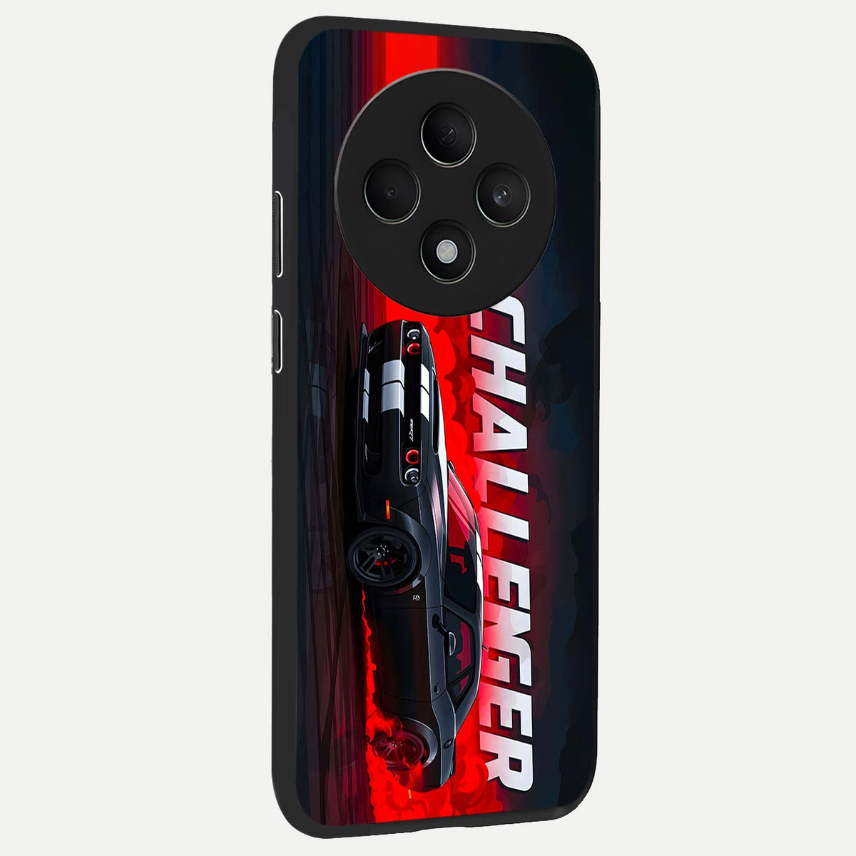  Crimson Challenger Fury back cover For Oppo F27 5G slim fit glass case with vibrant aesthetic design