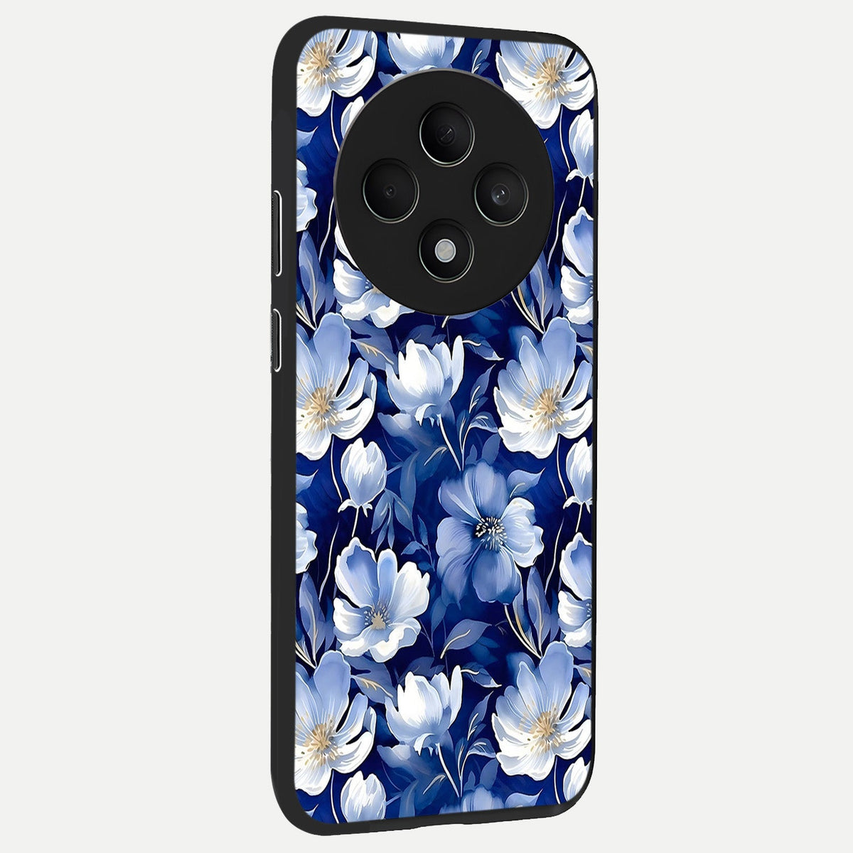  Cute Floral Patterns back cover For Oppo F27 5G slim fit glass case with vibrant aesthetic design