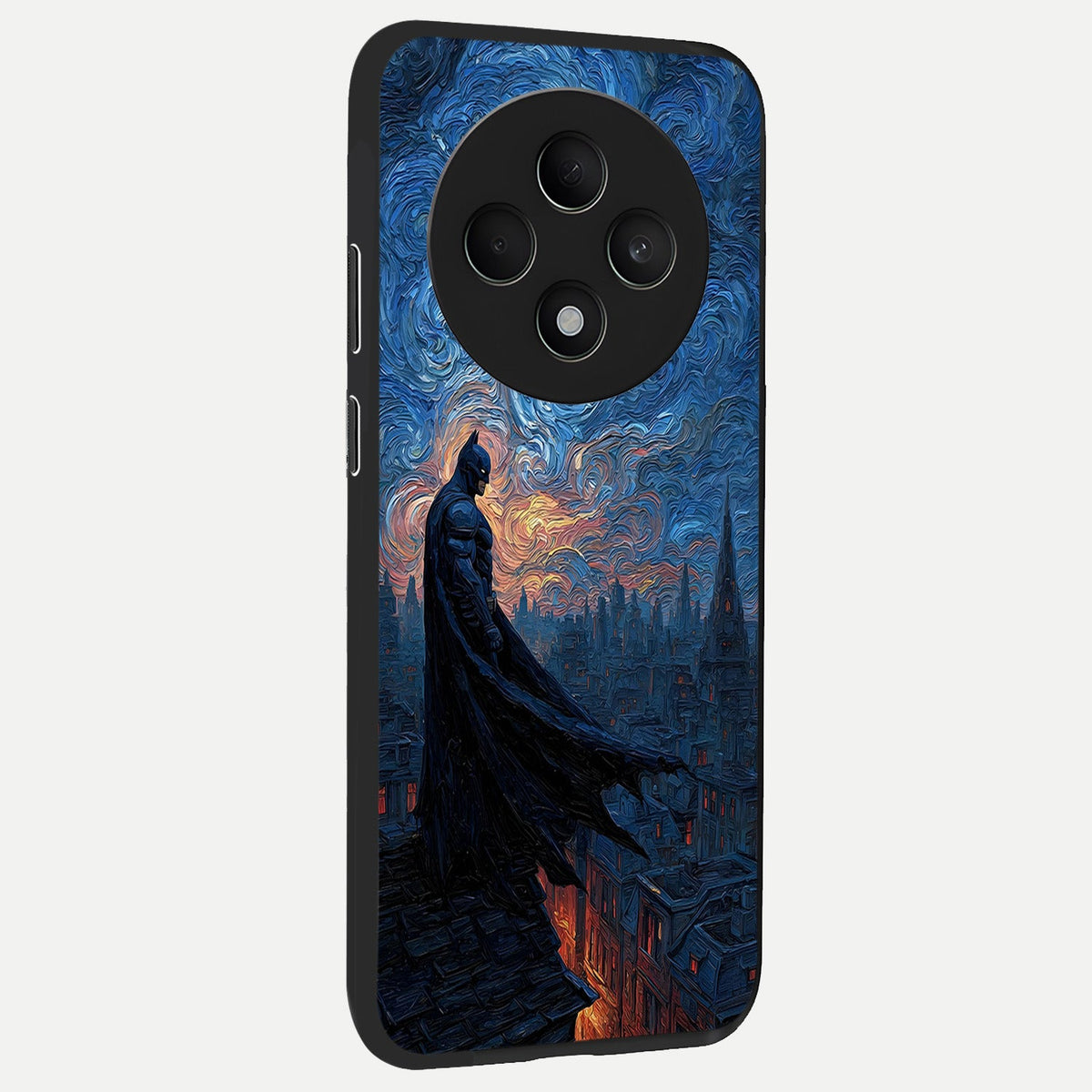  Dark Knight Dusk back cover For Oppo F27 5G slim fit glass case with vibrant aesthetic design
