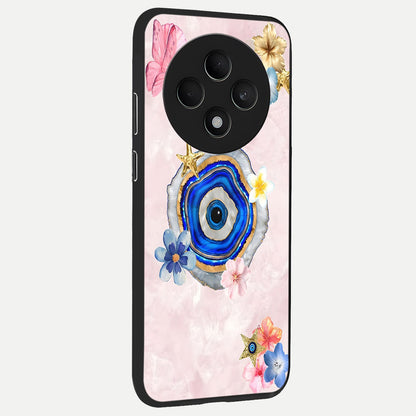  Divine Aura Bloom back cover For Oppo F27 5G slim fit glass case with vibrant aesthetic design