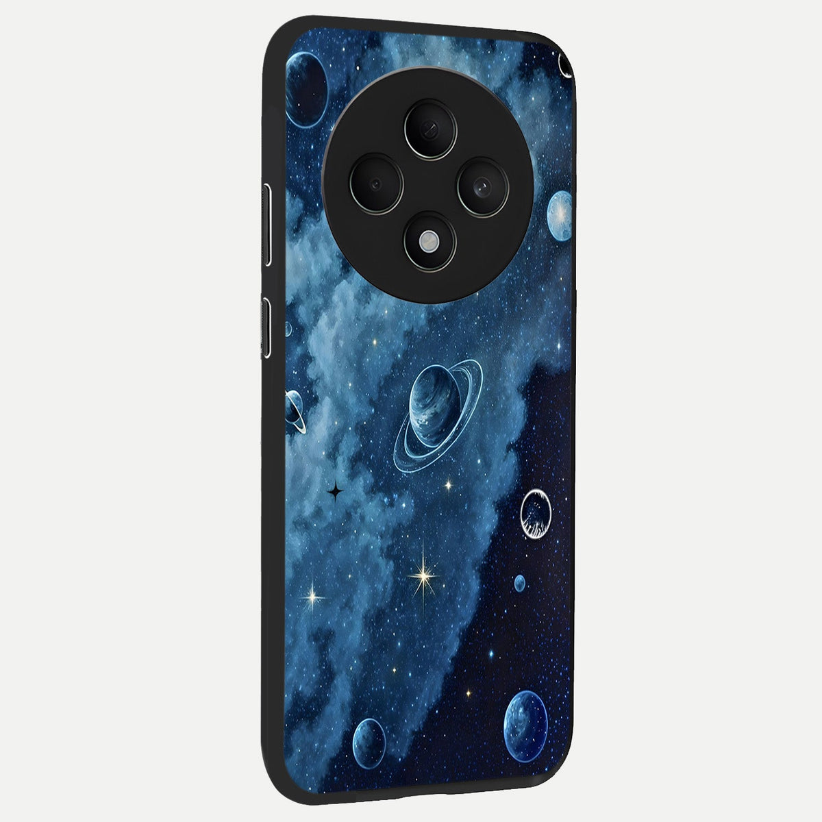  Galaxy Dream Space back cover For Oppo F27 5G slim fit glass case with vibrant aesthetic design
