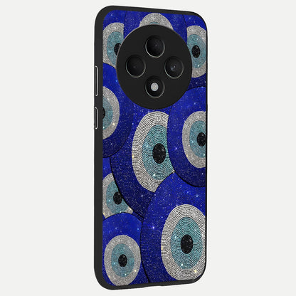  Galaxy Eye Flow back cover For Oppo F27 5G slim fit glass case with vibrant aesthetic design