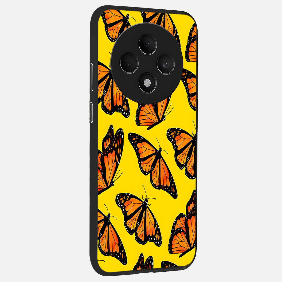  Golden Wing Flight back cover For Oppo F27 5G slim fit glass case with vibrant aesthetic design