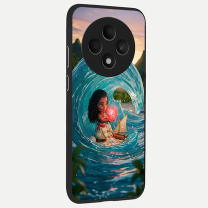  Heart of Ocean back cover For Oppo F27 5G slim fit glass case with vibrant aesthetic design