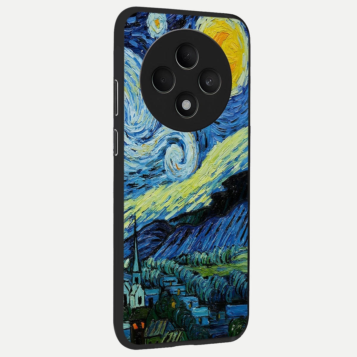  Inspired Van Gogh Art back cover For Oppo F27 5G slim fit glass case with vibrant aesthetic design