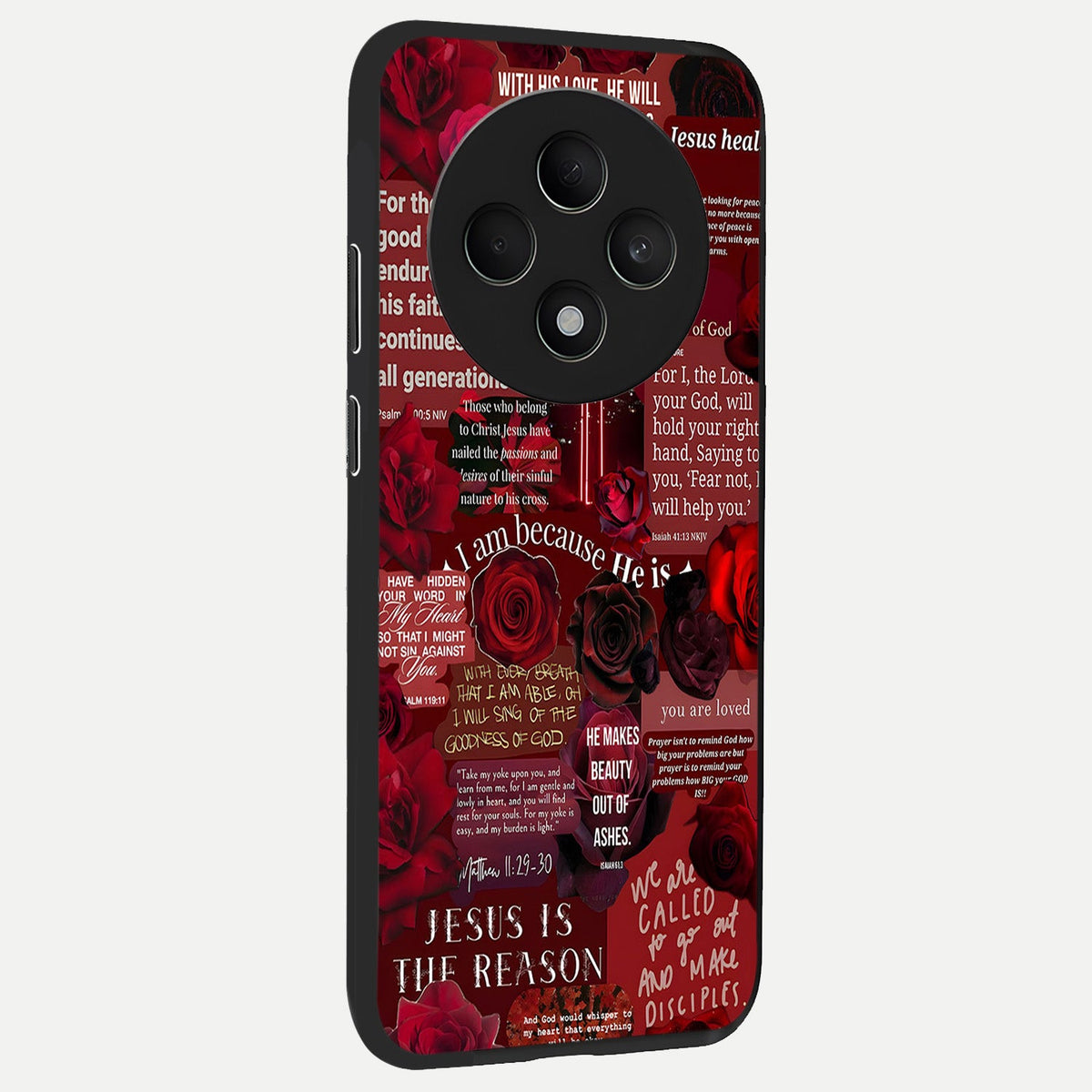  Jesus Love Heals back cover For Oppo F27 5G slim fit glass case with vibrant aesthetic design