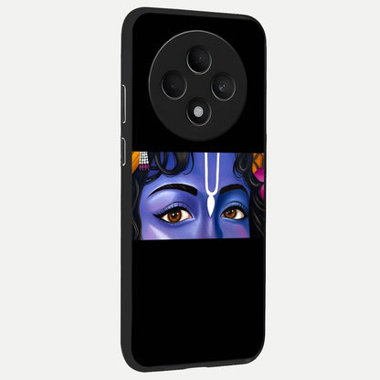  Krishna Eye back cover For Oppo F27 5G slim fit glass case with vibrant aesthetic design