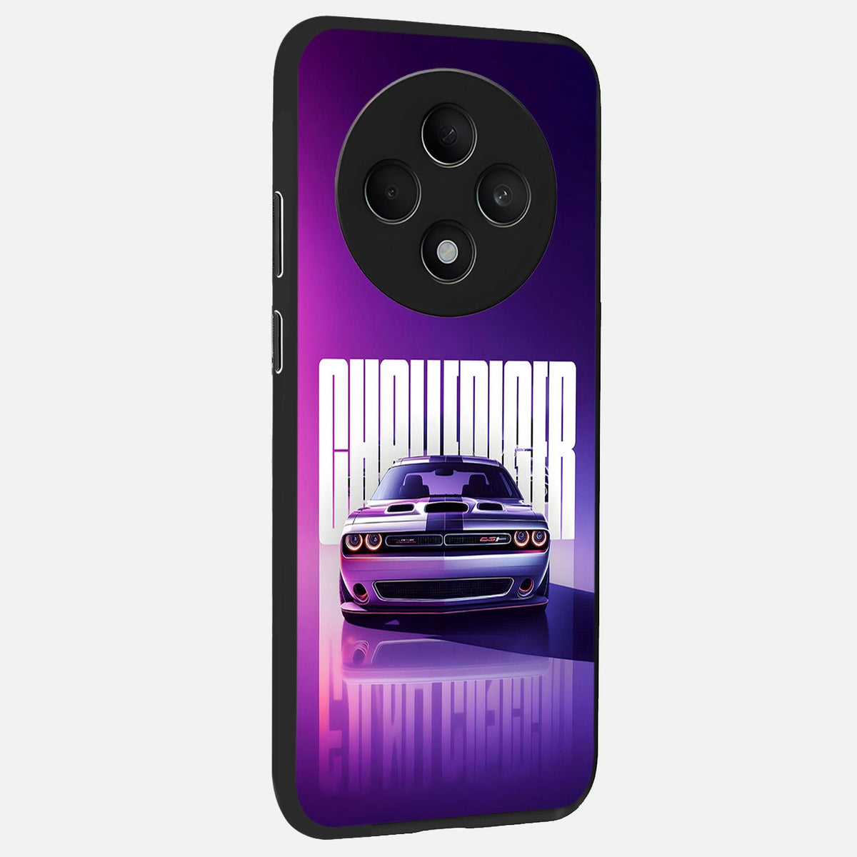  Midnight Muscle Ride back cover For Oppo F27 5G slim fit glass case with vibrant aesthetic design