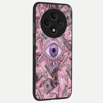  Money Eye Luxe back cover For Oppo F27 5G slim fit glass case with vibrant aesthetic design
