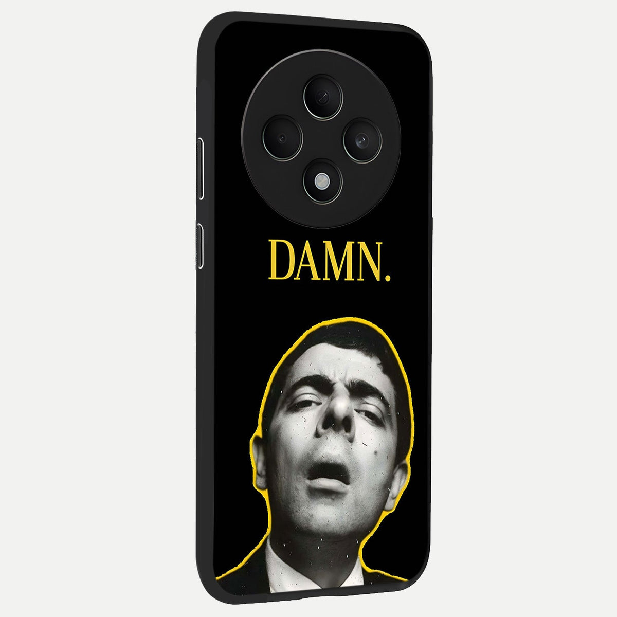  Mr Bean Damn back cover For Oppo F27 5G slim fit glass case with vibrant aesthetic design