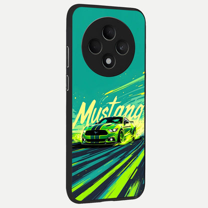  Mustang Bang back cover For Oppo F27 5G slim fit glass case with vibrant aesthetic design