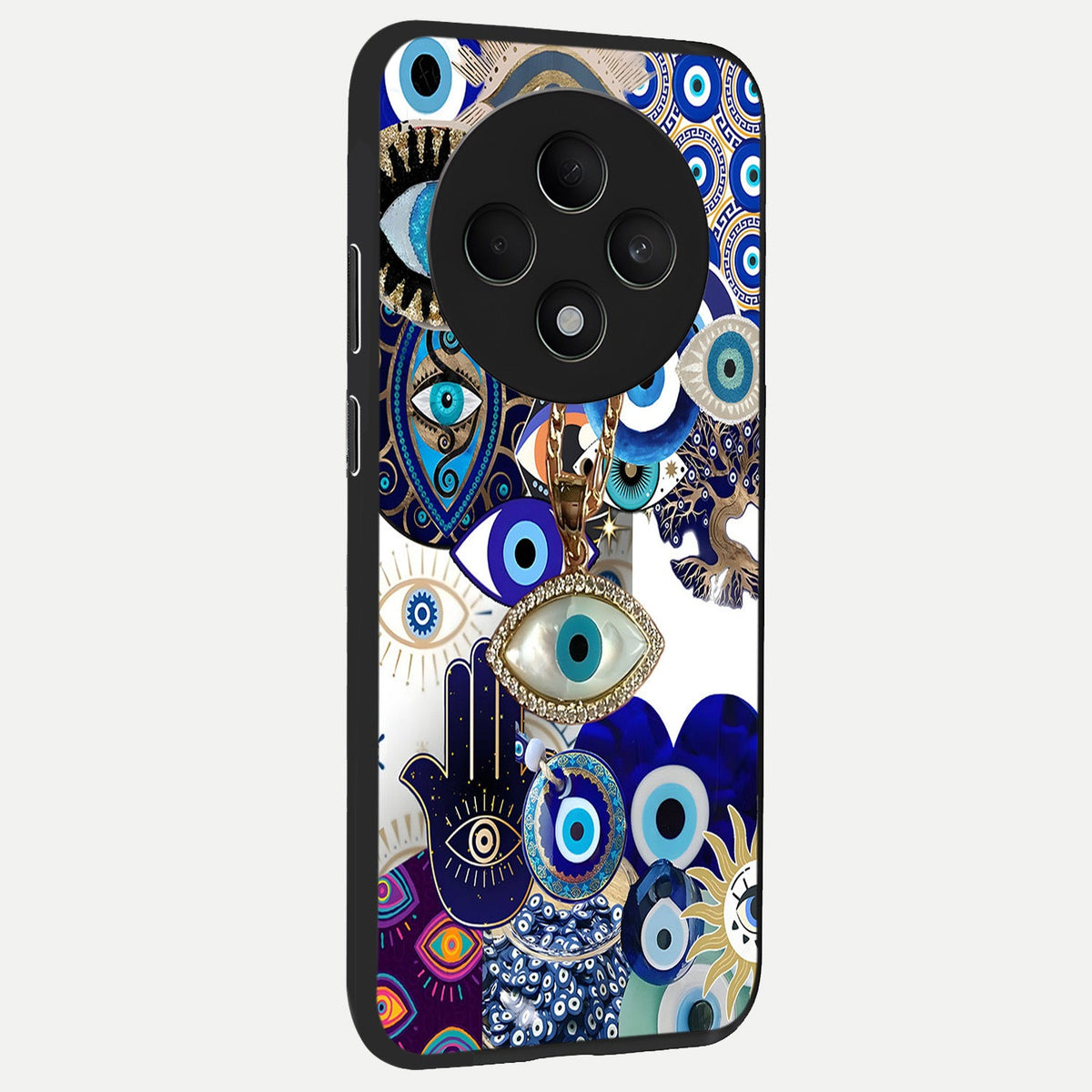  Mystic Charm Eye back cover For Oppo F27 5G slim fit glass case with vibrant aesthetic design