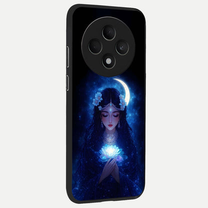  Mystic Moon Queen back cover For Oppo F27 5G slim fit glass case with vibrant aesthetic design