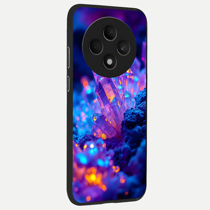  Neon Aura Shards back cover For Oppo F27 5G slim fit glass case with vibrant aesthetic design