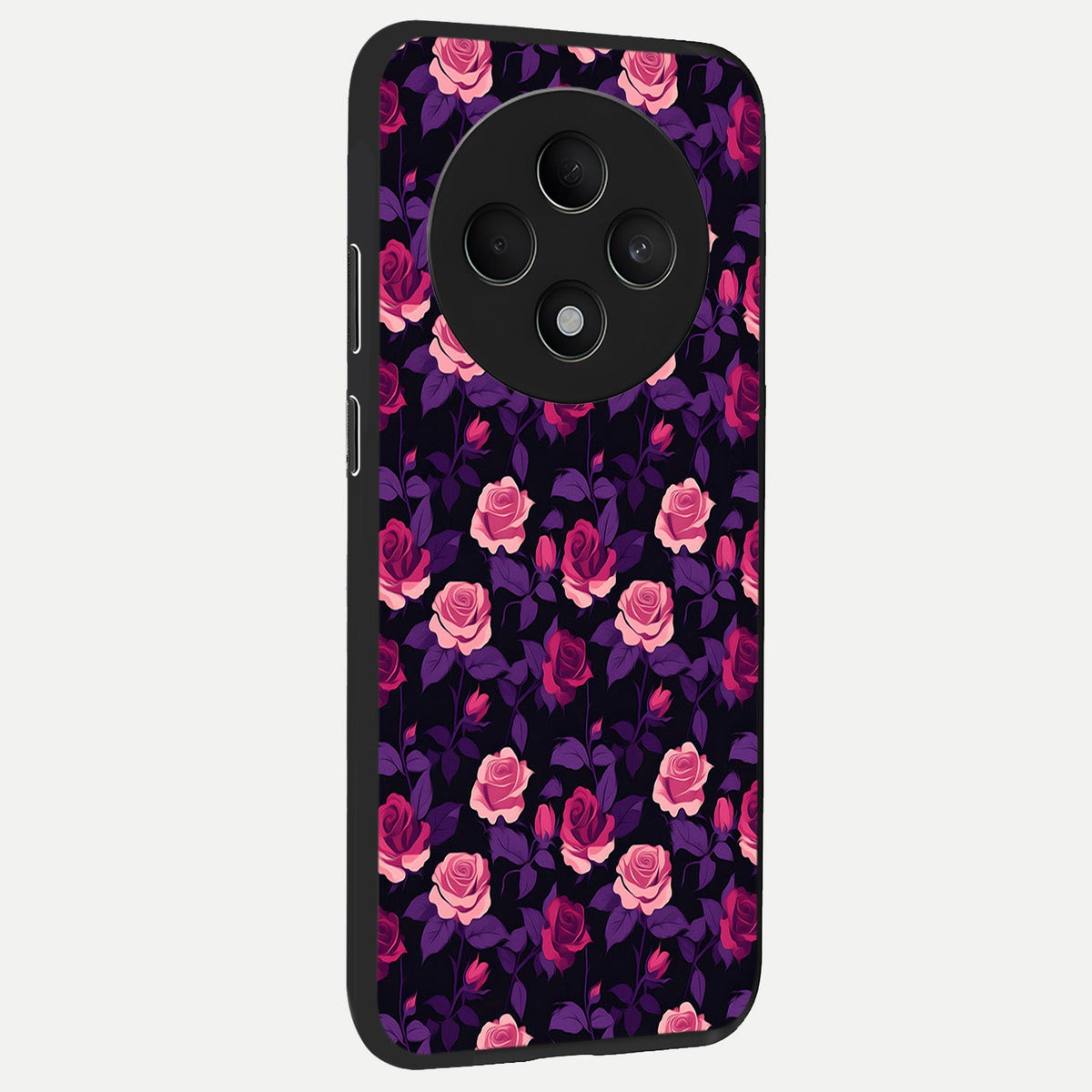  Rose Garden Twilight back cover For Oppo F27 5G slim fit glass case with vibrant aesthetic design