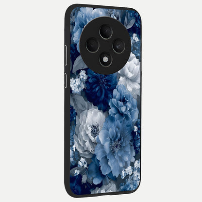  Royal Bloom Garden back cover For Oppo F27 5G slim fit glass case with vibrant aesthetic design