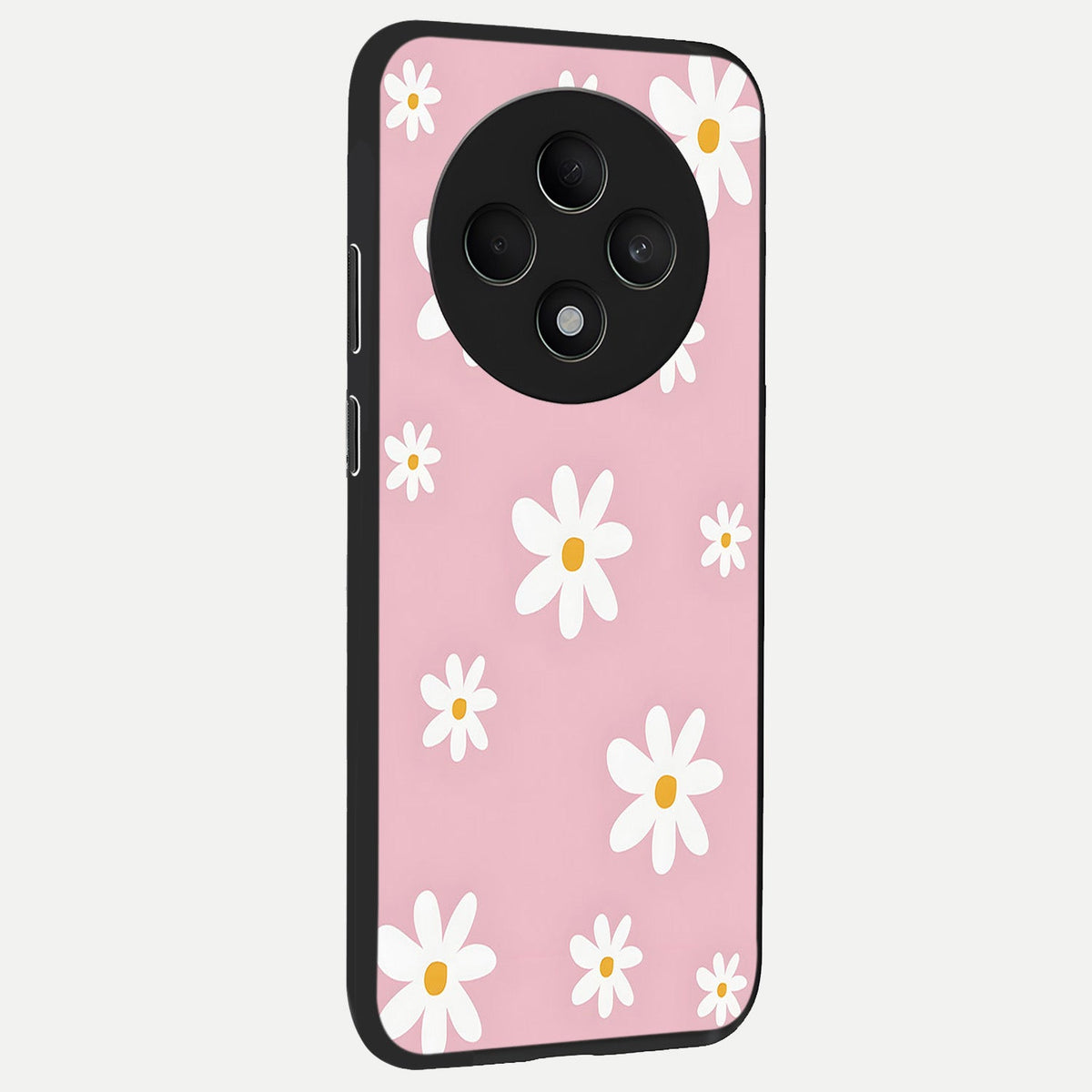  Soft Daisy Bliss back cover For Oppo F27 5G slim fit glass case with vibrant aesthetic design