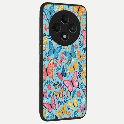  Spring Wing Garden back cover For Oppo F27 5G slim fit glass case with vibrant aesthetic design
