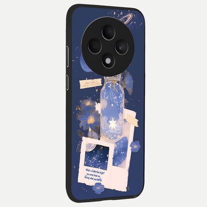 Starlit Cosmic Jar back cover For Oppo F27 5G slim fit glass case with vibrant aesthetic design