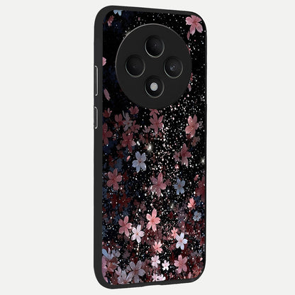  Starlit Flower Dreams back cover For Oppo F27 5G slim fit glass case with vibrant aesthetic design